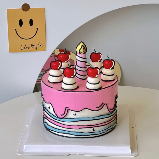 Comic Cherry Cake