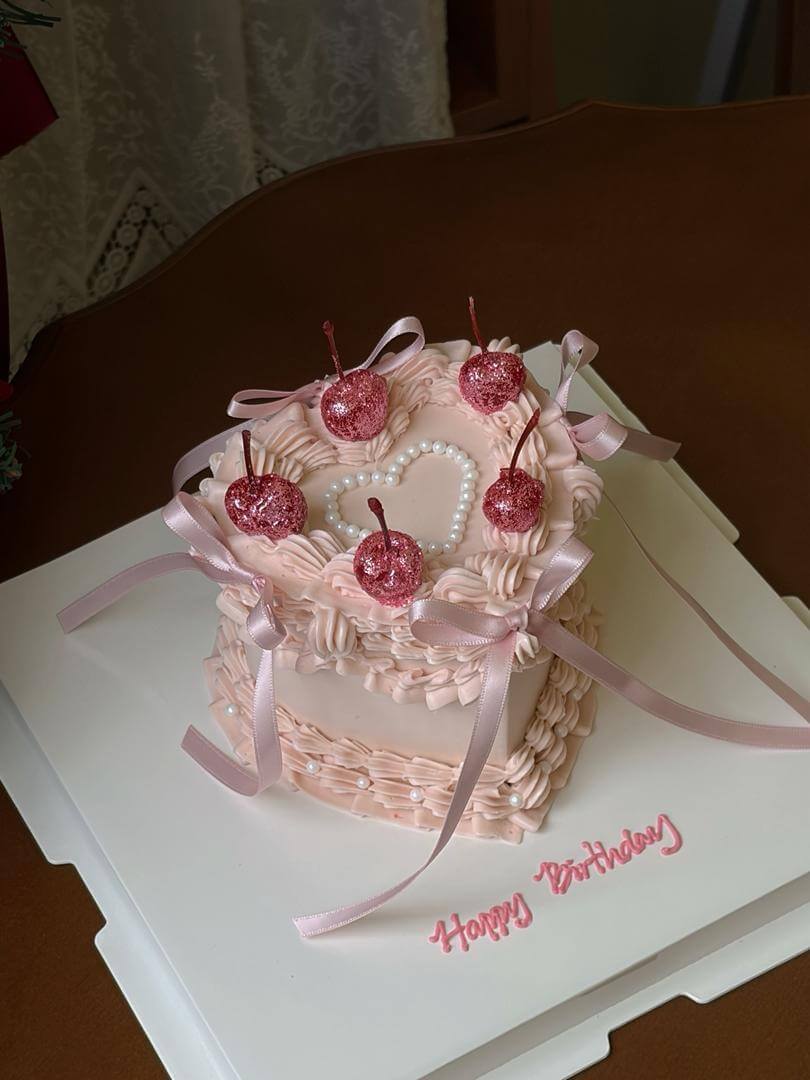 Vintage Glitter Cherry