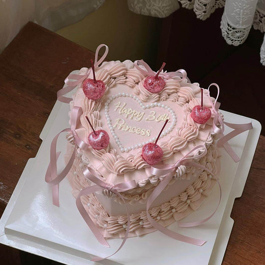 Vintage Glitter Cherry