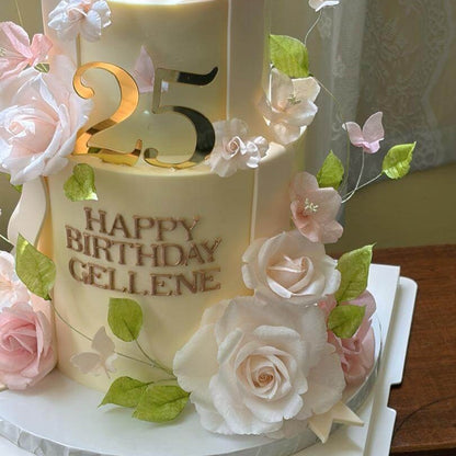 Wafer Roses & Butterflies